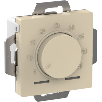 Термостат электронный теплого пола с датчиком от +5 до +45°C 10A Schneider Electric AtlasDesign Бежевый Systeme Electric AtlasDesign ATN000235