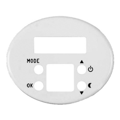 Накладка терморегулятора электронного комнатного ABB NIE Tacto Альпийский белый ABB Tacto 5540.5 BL