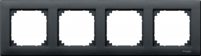 Рамка 4-постовая Merten System M M-Plan Антрацит Merten M-Plan MTN486414