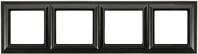 Черный матовый Рамка 4-постовая Jung Eco Profi DECO Jung Eco Profi DECO EPD484SWM