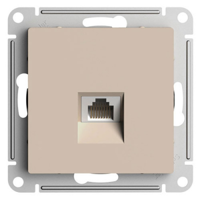 SE AtlasDesign Розетка компьютерная RJ45 Песочный кат. 5Е механизм Systeme Electric AtlasDesign ATN001283