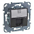Розетка компьютерная 1-ая RJ45 кат.5е с полем для надписи Schneider Electric Unica Top Графит