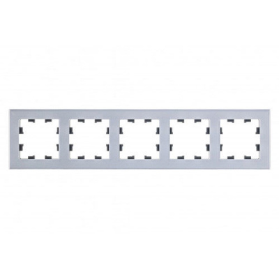 SE AtlasDesign Рамка 5-постовая органическое стекло Алюминий Nature Systeme Electric AtlasDesign Nature ATN320305