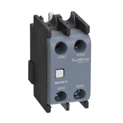 Systeme Electric Блок контактный доп. MC1G/E 1НО+1НЗ фронтальный монтаж (LAEN11) Systeme Electric MC1G/E MAFN11