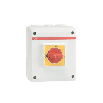 Рубильник в боксе OTP32BA4M красно-желтая рукоятка 2xM25+M16 ABB ABB  1SCA022459R6780