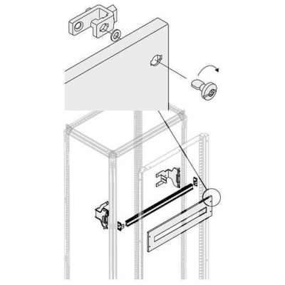 DIN-рейка W=800мм ABB ABB  1STQ008043A0000