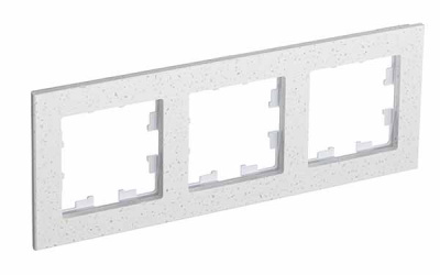 Рамка 3-постовая мрамор Schneider Electric AtlasDesign Nature Крем Роял Systeme Electric AtlasDesign Nature ATN343103