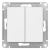 Переключатель 2-клавишный сх.6 10AX механизм Schneider Electric AtlasDesign Белый Systeme Electric AtlasDesign ATN000165