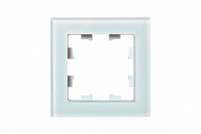 Рамка 1-постовая стекло Schneider Electric AtlasDesign Nature Белый Systeme Electric AtlasDesign Nature ATN320101