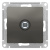 Розетка TV одиночная Schneider Electric AtlasDesign Сталь Systeme Electric AtlasDesign ATN000993