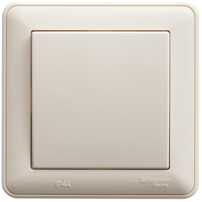 W59 1-клавишный Переключатель, 10АХ, в сборе, слоновая кость Schneider Electric Systeme Electric  VS610-156-28