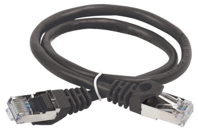 Коммутационный шнур (патч-корд), кат.5Е FTP, 1м, черный ITK ITK  PC09-C5EF-1M