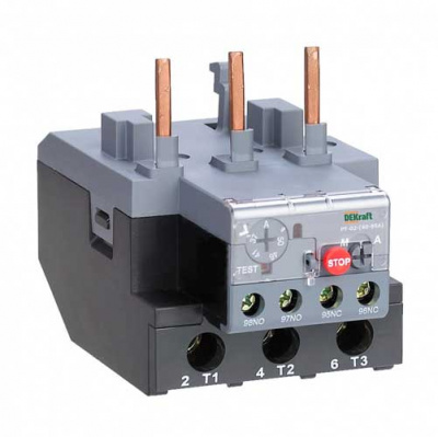 Реле тепловое для контакторов 40А-95А 23.0А-32.0А DEKraft РТ-02 23175DEK