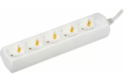 Удлинитель У05 5 мест 2P+PE/7м 3х1мм2 10А/250В GENERICA IEK IEK  WYP10-10-05-07-Z-G