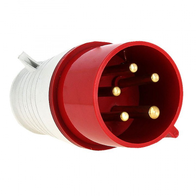 Вилка переносная 015 3P+PE+N 16A 380В IP44 EKF PROxima EKF  ps-015-16-380