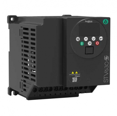 Systeme Electric Преобразователь частоты STV630 1,5 кВт 400В ЭМС С3 + LED панель оператора Systeme Electric STV630 STV630U15N4