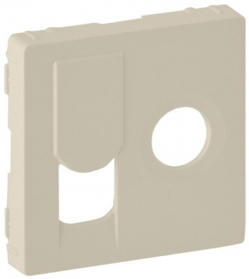 Накладка розетки TV + RJ45 кат. 6 UTP Legrand Valena Life Слоновая кость Legrand Valena Life 754831