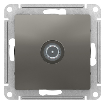 Розетка TV проходная 4DB механизм Schneider Electric AtlasDesign Сталь Systeme Electric AtlasDesign ATN000992