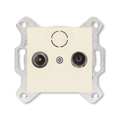 Розетка TV-R проходная 7дБ слоновая кость ABB Levit ABB Levit 2CHH083607A6017