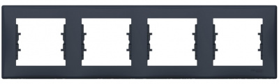 Рамка 4-постовая горизонтальная Schneider Electric Sedna Графит Schneider Electric Sedna SDN5800770