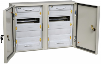 Щит модульный навесной 440x620x136мм, 48мод, IP54 / серый IEK ЩРн-2x24з-1 UNIVERSAL IEK ЩРн UNIVERSAL MKM11-N-2x24-54-Z-U
