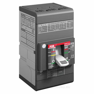 Автоматический выключатель стационарный 3P 630A 120kA Ekip M-LRIU F F ABB Sace Tmax T5L ABB Sace Tmax 1SDA064160R1