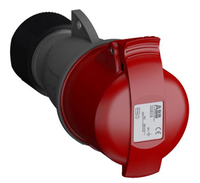 Розетка кабельная Easy&Safe 332EC6,32А,3P+E,IP44,6ч ABB ABB  2CMA102040R1000