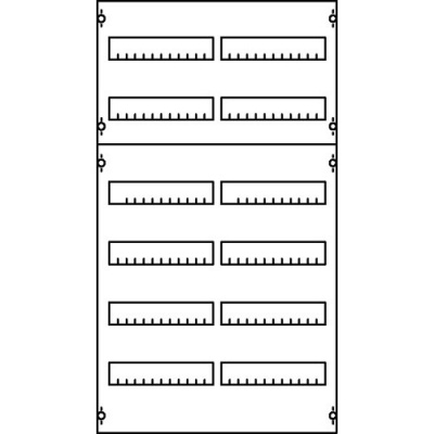 1V00A Панель распределительная EDF для модульных устройств 450х250мм DIN125мм, 3ряда/36мод ABB ABB CombiLine-M 2CPX037580R9999