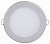 Светильник Downlight LED SMD круглый D=120(100)мм 7Вт 3000K IP20 серебро IEK ДВО1603 