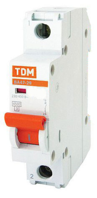 Автоматический выключатель 1P 8A C 4,5kA TDM ELECTRIC  ВА47-29 TDM ELECTRIC  ВА47-29 SQ0206-0071