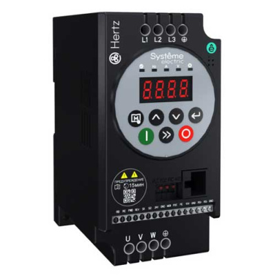 Systeme Electric Преобразователь частоты STV050 Hertz 0,75 кВт 380В ЭМС С3 + LED панель оператора Systeme Electric STV050 STV050U07N4