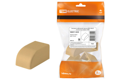 Заглушка кабельной трассы КМЗ 40х25мм упак 4шт TDM Сосна TDM ELECTRIC  SQ0411-0235