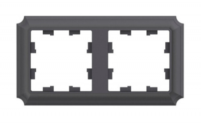 SE AtlasDesign ANTIQUE Рамка 2-постовая Базальт Systeme Electric AtlasDesign ATN101402
