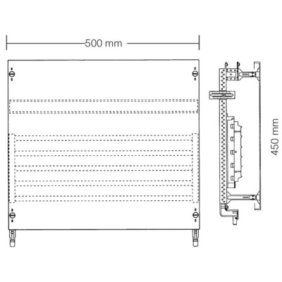 Модуль с системой шин 450мм, 2панели/3ряда ABB ABB CombiLine-M ED92SA