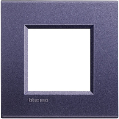 Рамка прямоугольная 2 мод Bticino Living Light Синий шелк Bticino Living Light LNA4802CB