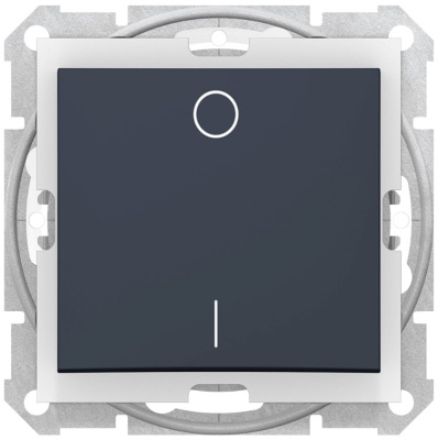 Выключатель 1-клавишный 2-полюсный 10A IP44 Schneider Electric Sedna Графит Schneider Electric Sedna SDN0200370