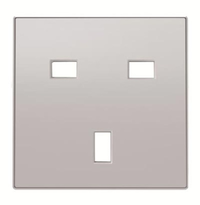 Накладка розетки 8137,AgAl ABB Sky 8537 PL ABB  2CLA853700A1301