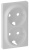 Накладка розетки с заземлением 2-ой Legrand Valena Life Белый Legrand Valena Life 754950