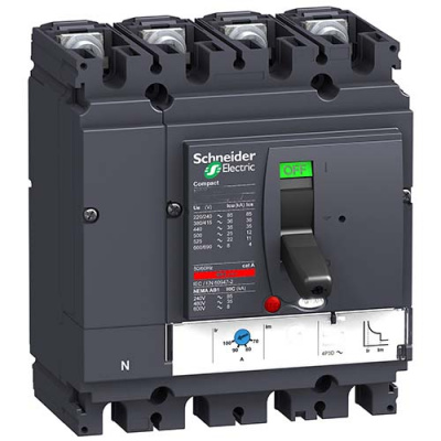 Автоматический выключатель 4P 100A 36kA Schneider Electric Compact NSX Schneider Electric Compact NSX LV429650