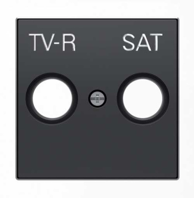 Накладка розетки TV-R/SAT ABB NIE Sky Черный бархат 8550.1 NS ABB Sky 2CLA855010A1501