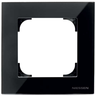 Рамка 1-постовая ABB NIE Sky Стекло черное 8571 CN ABB Sky 2CLA857100A3101