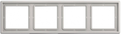 Рамка 4-постовая Jung LS 990 Светло-серый Jung LS серия LS984LG