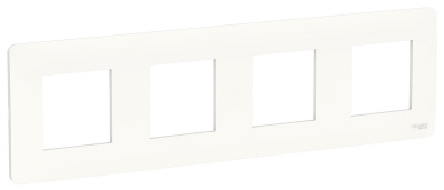 Рамка 4-постовая Schneider Electric Unica New Studio Mono Белый Schneider Electric Unica New Studio Mono NU200818