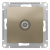 Розетка TV оконечная 1DB механизм Schneider Electric AtlasDesign Шампань Systeme Electric AtlasDesign ATN000591