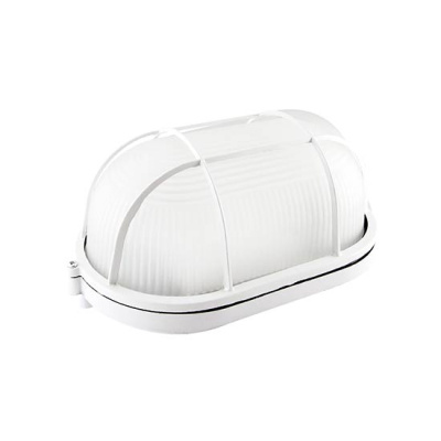 Светильник накладной, овал с решеткой 210х105х85мм, 60W, Е27, IP54 / белый TDM НПБ TDM ELECTRIC  SQ0303-0036