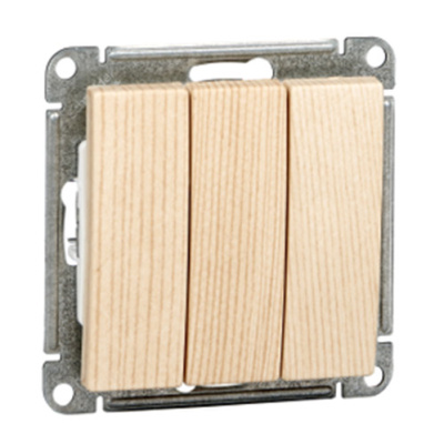W59 3-клавишный Выключатель, 10АХ, механизм, сосна Schneider Electric Systeme Electric  VS0510-351-7-86