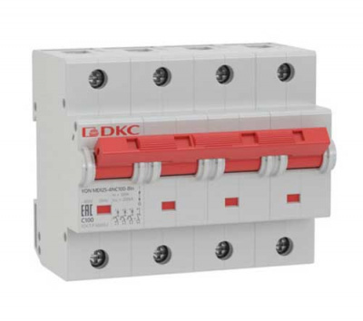 Автоматический выключатель 3P+N 100A (D) 15kA DKC YON MD125 DKC YON MD125 MD125-4ND100