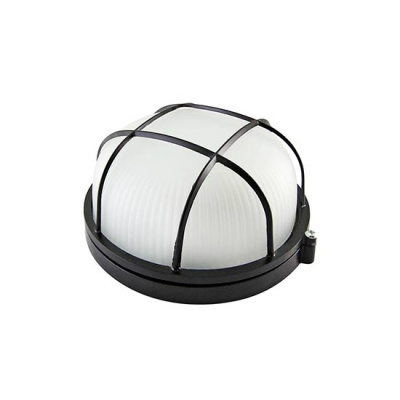 Светильник накладной, круг с решеткой 190х178х85мм, 60W, Е27, IP54 / черный TDM НПБ TDM ELECTRIC  SQ0303-0033