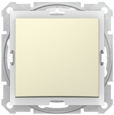 Переключатель 1-клавишный 10A IP44 Schneider Electric Sedna Бежевый Schneider Electric Sedna SDN0400547