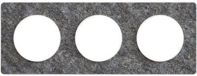 Рамка 3-постовая Schneider Electric Odace Черный фосфор/Белый Schneider Electric Odace S52P806T